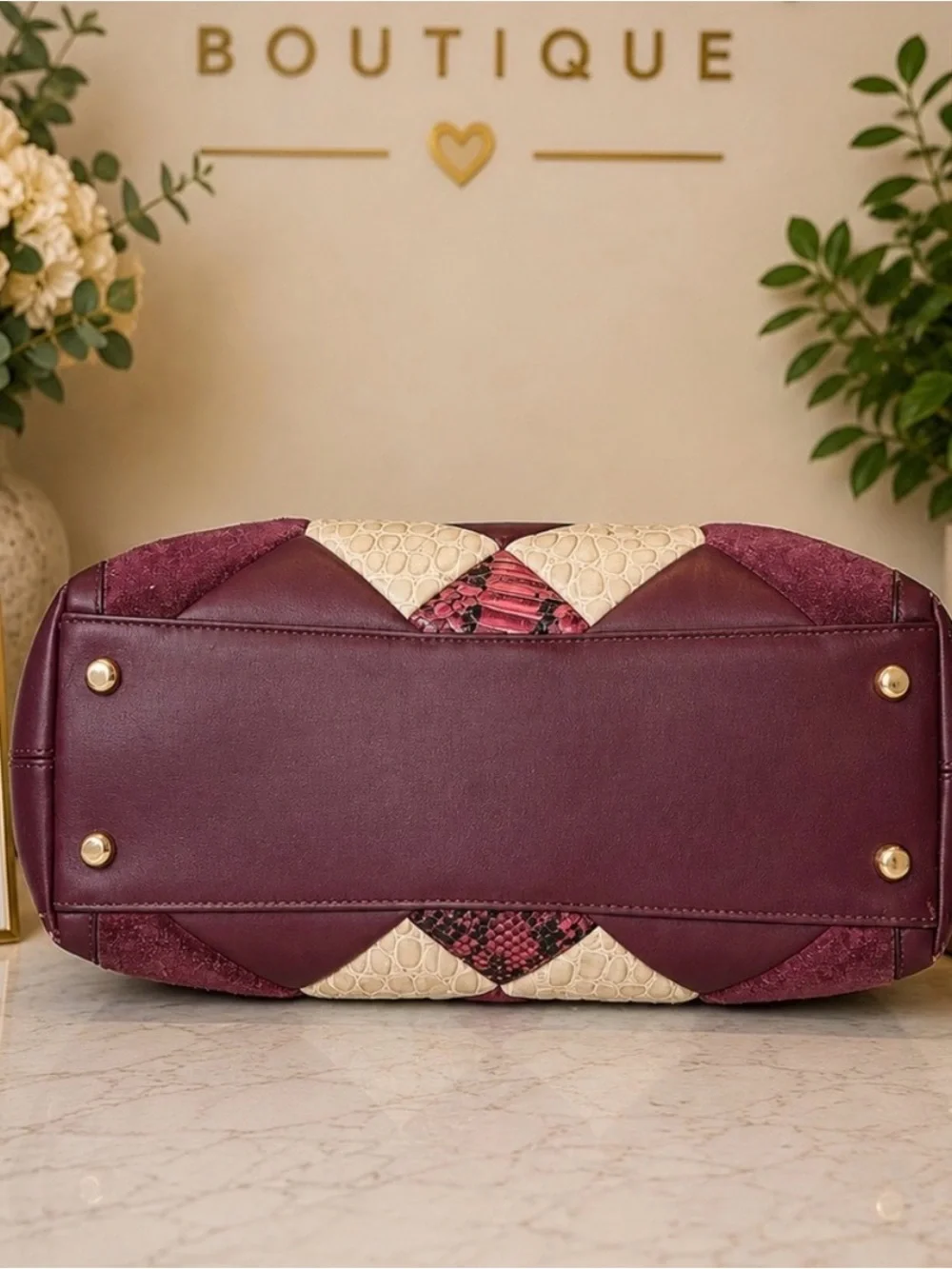 Coach Edie 31 Canyon Quilt Exotic Leather Shoulder Bag